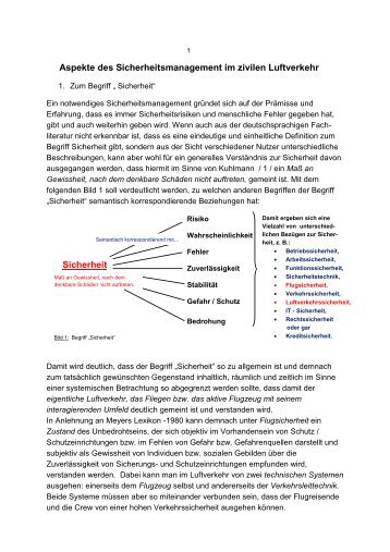 Aspekte des Sicherheitsmanagement im zivilen ... - Heinz-bartsch.de