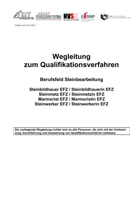 Wegleitung zum Qualifikationsverfahren