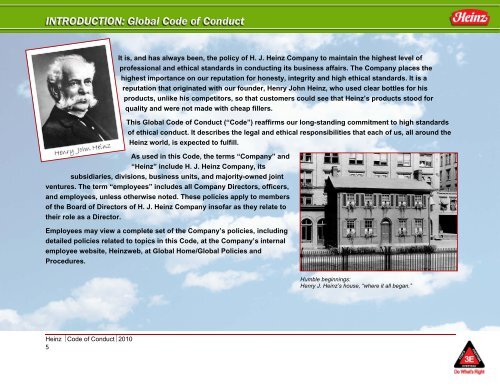 Download the Heinz Global Code of Conduct (PDF)