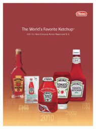 Download Annual Report PDF - Heinz