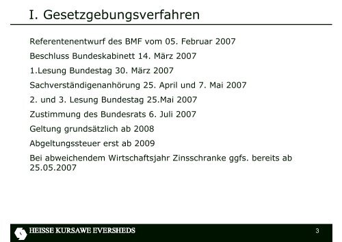 steuerliche EBITDA - Eversheds