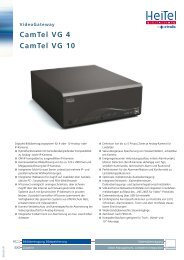 CamTel VG Datenblatt - bei der HeiTel Digital Video GmbH