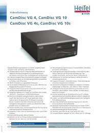 CamDisc VG Datenblatt - bei der HeiTel Digital Video GmbH