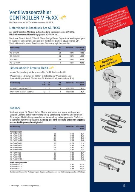 Allmess Preisliste 2008 - Heizkosten-online.de