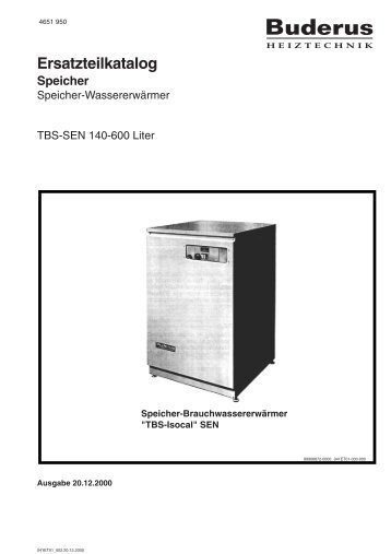 Ersatzteilkatalog Speicher