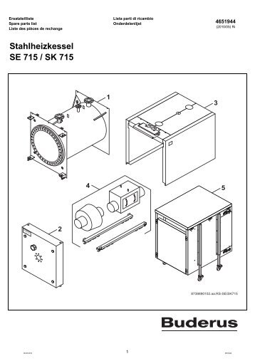 Stahlheizkessel SE 715 / SK 715