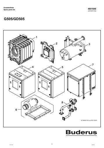 Buderus-Ersatzteil-Katalog G505-GD505