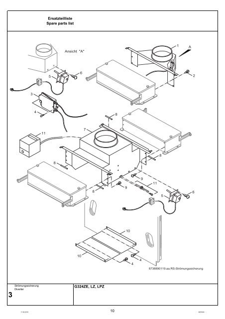 Buderus-Ersatzteil-Katalog G324ZE-LZ-PZ 73-256kW