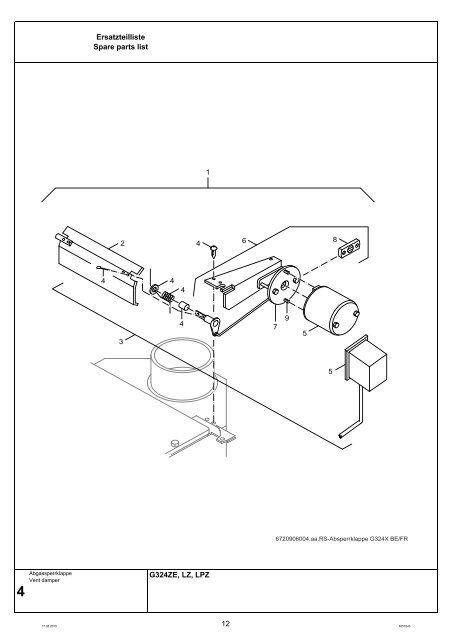 Buderus-Ersatzteil-Katalog G324ZE-LZ-PZ 73-256kW