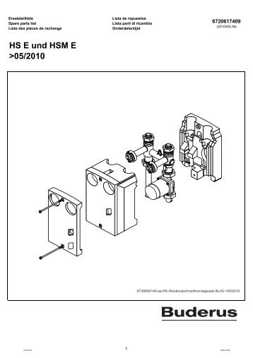 Buderus-Ersatzteil-Katalog HS-E,HSM-E