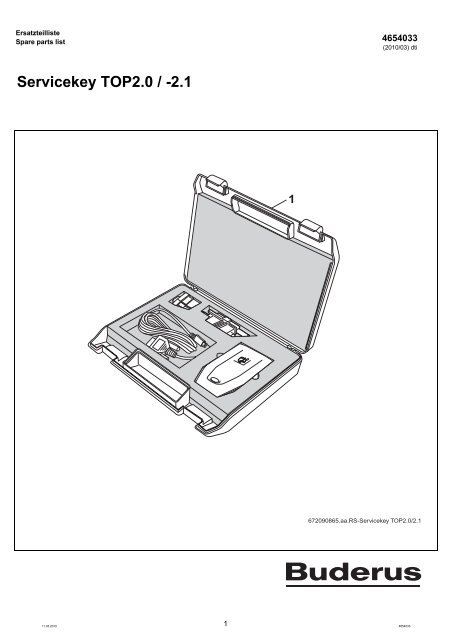 Buderus Ersatzteil Katalog Servicekey Top2 0 2 1