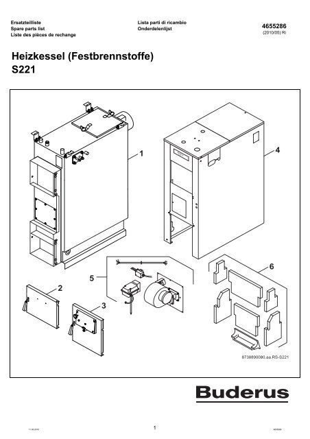 S221 - Buderus Ersatzteile fÃ¼r Heizungsanlagen