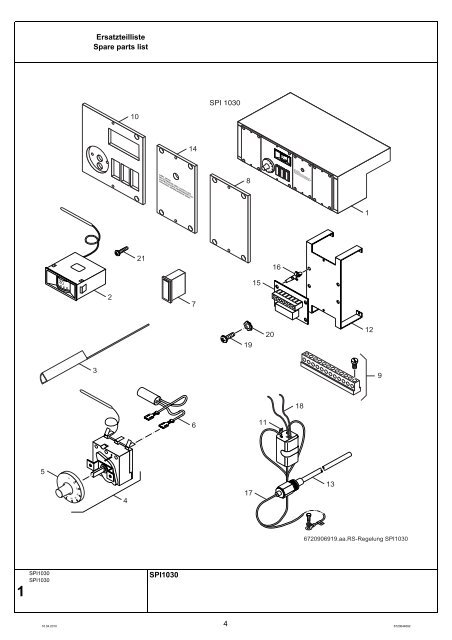 Buderus-Ersatzteil-Katalog SPI1030