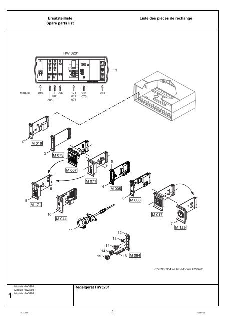 Buderus-Ersatzteil-Katalog HW3201