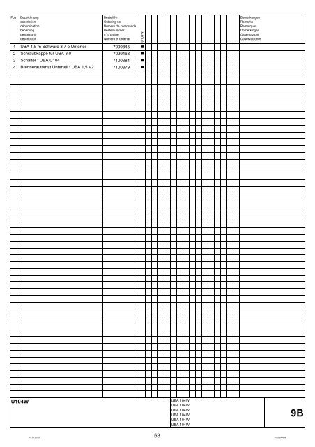 Komplette Ersatzteilliste PDF download - Ersatzteile-koeln.de