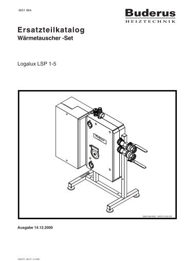 Ersatzteilkatalog WÃ¤rmetauscher -Set