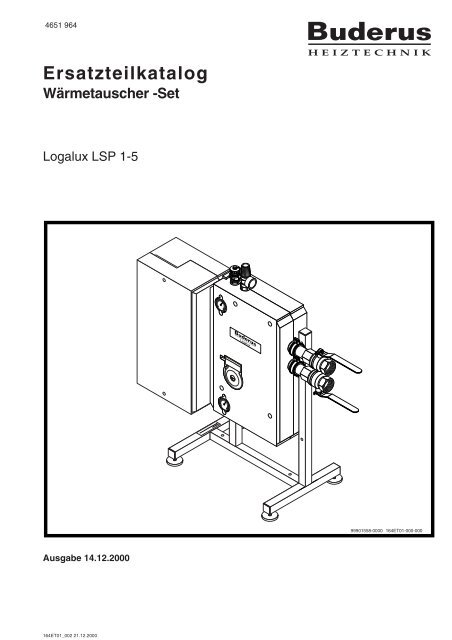 Ersatzteilkatalog WÃ¤rmetauscher -Set