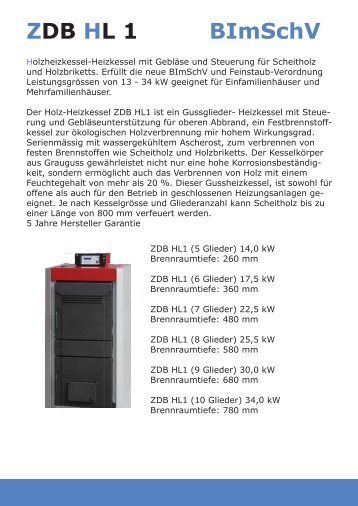 Technische Daten und MaÃe - Der Heizungs-Discount