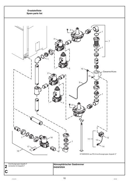 Buderus-Ersatzteil-Katalog Brenner G424-524