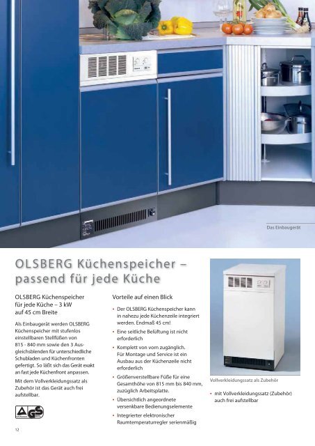 Olsberg Katalog fÃ¼r Elektro-Speicherheizung Prospekte und ...