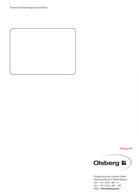 Olsberg Katalog fÃ¼r Elektro-Speicherheizung Prospekte und ...
