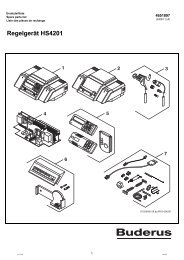 RegelgerÃ¤t HS4201 - Buderus Ersatzteile fÃ¼r Heizungsanlagen