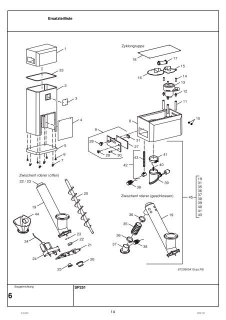 Komplette Ersatzteilliste PDF download - Ersatzteile-koeln.de