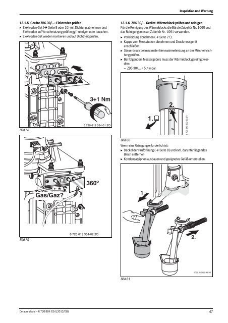 Junkers Cerapur Modul ZBS Installation und Wartung