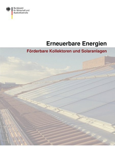 BAFA - Heizung und Solar zu Discountpreisen