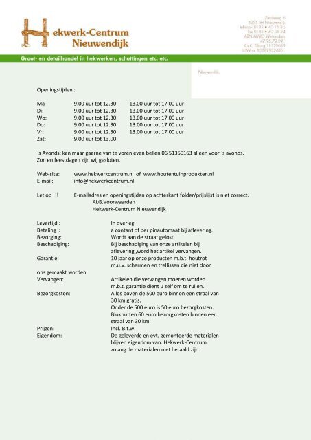 Hekwerkcentrum kleur1.pdf - Hekwerk Centrum Nieuwendijk