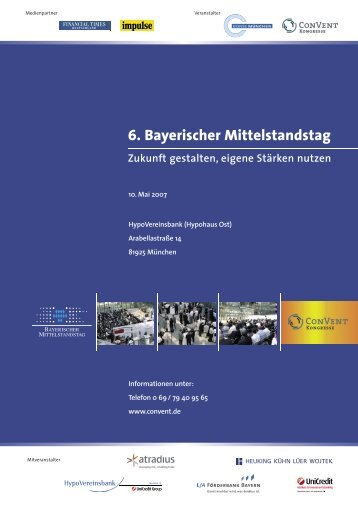 6. Bayerischer Mittelstandstag - Bayerische Beteiligungsgesellschaft ...