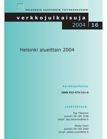 Helsinki alueittain 2004 verkkojulkaisuja