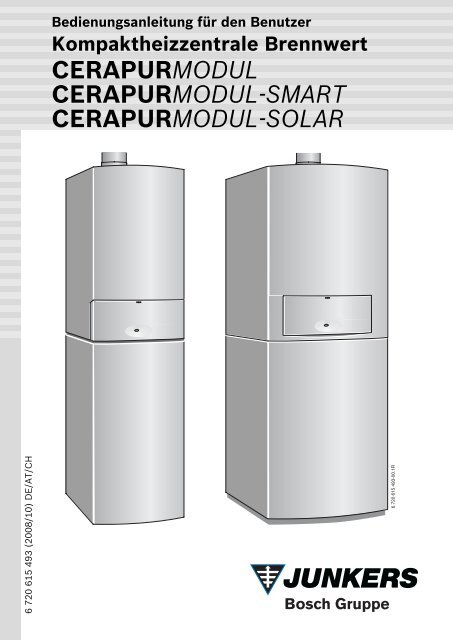 Junkers CerapurModul Bedienungsanleitung - Heizung und Solar ...