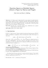 Function Spaces as Dirichlet Spaces (About a Paper by Maz'ya and ...