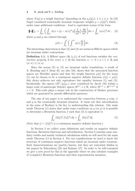 Function Spaces as Dirichlet Spaces (About a Paper by Maz'ya and ...