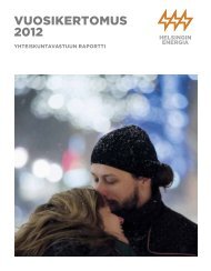 Vuosikertomus 2012 (pdf) - Helsingin Energia