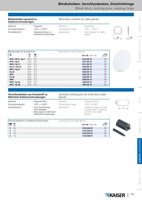 Kabelverschraubungen Cable Glands - siblik