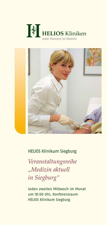 Medizin aktuell in Siegburg - HELIOS Kliniken GmbH