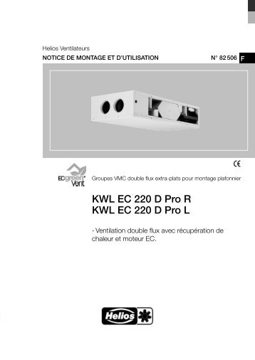 KWL EC 220 D Pro R KWL EC 220 D Pro L - HELIOS Ventilatoren