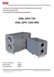 KWL-SPH 700 KWL-SPH 1200 WW - HELIOS Ventilatoren