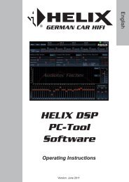 Installing the HELIX DSP PC-Tool Software