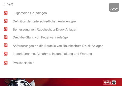 Bemessung von Rauchschutz Druck Anlagen ... - HELIOS Ventilatoren