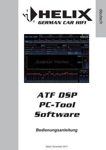 ATF DSP PC-Tool Software Bedienungsanleitung - Helix