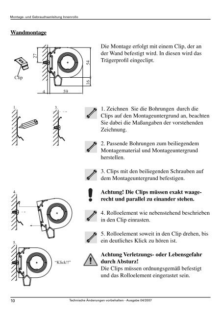 ROLLO_Montageanleitung 11 12 13.indb - Hella Sonnen