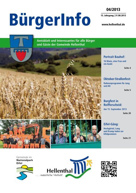 Ausgabe August 2013 - Gemeinde Hellenthal