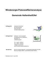 Windenergie-Potenzialflächenanalyse, Stand 10. Juni 2013
