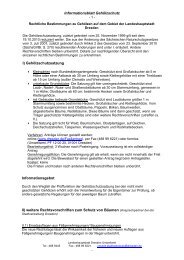 Informationsblatt GehÃ¶lzschutzrecht (pdf-Datei mit 70KB) - Galk