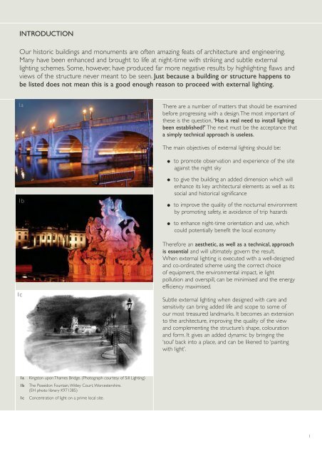 External Lighting for Historic Buildings - HELM