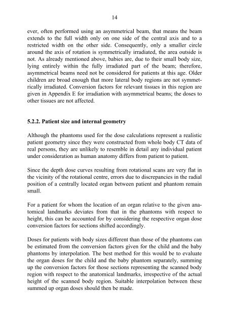 Table B.25: Red bone marrow in the whole body - Helmholtz ...