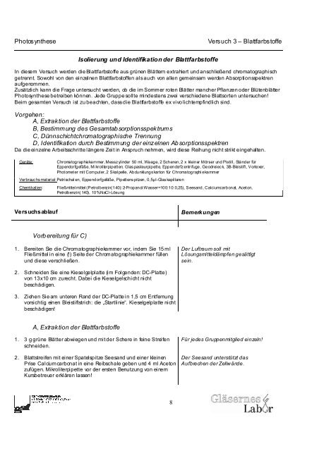 Photosynthese - pdf - Helmholtz Zentrum MÃ¼nchen